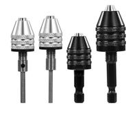 Katnetoly 4Pack Adattatore Tondo A Esagonale 1/4 1/8 1/16 Pollici Adattatore Mandrino Trapano Mandrino Trapano Chiave Punta Esagonale per Conversione Avvitatore A Percussione