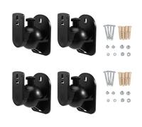 Katnetoly 4PZ Morsetto per Supporto da Soffitto con Staffa per Montaggio A Parete Universale per Altoparlanti con Rotazione Regolabile e Angolo di Inclinazione