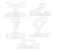 Katnetoly 5 Modelli di Taglio con Manico Vuoto Modello di Tagliere da Cucina Utensile da Taglio Modello di Maniglia Anti-Piatto Resistente Facile da Usare