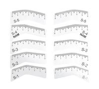 Katnetoly 5 Paia di Righelli per Sopracciglia Fai da Te, Guida per Disegnare Sopracciglia, Modellare, Modellare, Modello per La Cura Delle Sopracciglia, Strumenti per il Trucco Facili