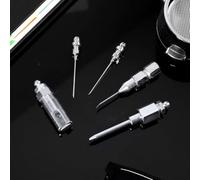 Katnetoly 5 Pcs Grasso Iniettore Set di Ago In Acciaio Indurito Kit di Punta di Installazione Strumento di Distributore di Ago per Grasso