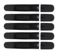 Katnetoly 5 Pezzi Copertura della Maniglia della Portiera 'Auto per Transit Custom Tourneo 2014-2020 Decorazione Adesiva della Maniglia della Porta nel Fibra di Carbonio