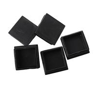 Katnetoly 5 pezzi di Plastica Piazza Blanking End Caps tubazione tubo Inserti 50 x 50 mm