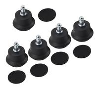 Katnetoly 5 Pezzi di Ruote Girevoli per Sedia da Ufficio o Sgabello di Ricambio un Campana per Ruote Fisse Fisse, Ruote per Sedie da Ufficio