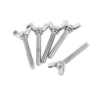 Katnetoly 5 Pezzi M5 A Mano con Ala A Bulloni Set Assortimento di Elementi di Fissaggio in Acciaio Inossidabile 304, Filettatura (M5X40Mm)