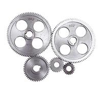 Katnetoly 5 Pezzi/Set CJ0618 Ingranaggi per Macchine Utensili Ingranaggi nel Metallo Micro-Tornio Ingranaggio per il Taglio Dei Metalli