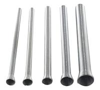 Katnetoly 5 Pezzi Spring Tube Bender 210mm Tension Spring Pipe Bender 1/4 Pollice - 5/8 Pollice Spring Steel Per Rame Tubo di Alluminio Flessione Utensili A Mano