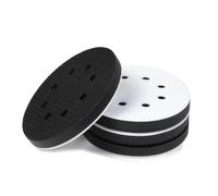Katnetoly 5 Pollici 8 Fori Morbida Densità Interfaccia Pad Gancio e Spugna Cuscino Tampone Rotondo Supporto Pad Schiuma Levigatura Pad 4pack