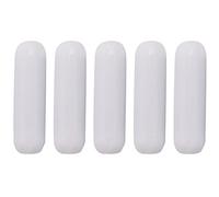 Katnetoly 5 Pz 25 Mm (1 Pollice) Agitatore Magnetico PTFE Mixer Agitatore, Colore Bianca, Barra di Laboratorio, Barra di Agitazione, 7 Mm25 Mm Barre di Agitazione