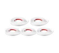 Katnetoly 5 Rotoli Totali di Inserti per Griglia per Finestra, Kit Griglia Autoadesiva, Staccabile e Incollabile, Simulato, Bianca per Finestre DIY