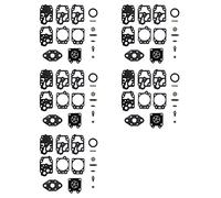Katnetoly 5 Set Kit Ricostruzione Riparazione Carburatore per K20-WYL WYL-240-1 WYL-242-1 WYL BE01 LE230
