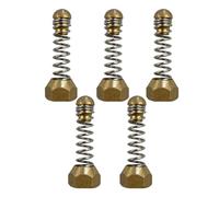 Katnetoly 5 Ugelli per Tubi di Idropulitrice con Filettatura Interna 1/8, Espulsori A Molla per Tubi di Scarico Fognari, Ugelli A Molla Vibranti per la Pulizia, Facile Installazione, Facile da Usare.