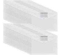 Katnetoly 50 Pezzi Buste di Plastica Cartelle con Chiusura A Pulsante per Documenti di Formato Lettera A4 Organizzatore per Casa e Ufficio