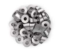 Katnetoly 50 Pezzi di Rondelle Smussate In Acciaio Inossidabile da 1/4 Pollici con Angolo di 30 Gradi per Ringhiere per Cavi da Ponte da 1/8 Pollici A 3/16 Pollici T316 di Marino