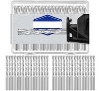 Katnetoly 50 Pezzi Punte per Trapano per Cartongesso Punte per Trapano con Punta Pilota Diametro Fresatrice per Cartongesso per Seghe A Spirale (5/32 Pollici)