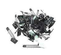 Katnetoly 50 Pz 2 Dimensioni Nylon Autoadesive Regolabile Cinghie di Cravatte Morsetto per la gestione dei fili, e Piccoli