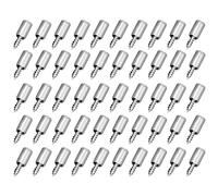 Katnetoly 50 Set di Autofilettanti con Manicotto In Gomma Supporto In Laminato per Guardaroba Fatto In Casa Vetro Divisorio Duro Chiodo Durevole Facile da Installare Facile da Usare