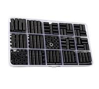 Katnetoly 550 Pezzi Distanziatori per Presa Elettrica Distanziatore Rotondo In Nylon Nero per Interruttore A Vite e Accessori per M3/