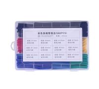 Katnetoly 560PZ Guaina Termorestringente, Assortimento di Avvolgicavo per Cavi Elettrici Kit di Tubi con Isolamento Elettrico con Scatola