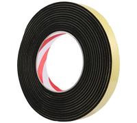 Katnetoly 5m Singolo Nero 20mm Di Larghezza X 3mm Del Nastro Adesivo Della Schiuma Autoadesivo Parteggiato Singolo Nero