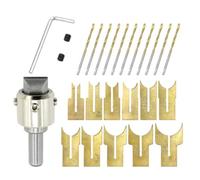 Katnetoly 6-25 mm Fresa per Tornitura di Fresa per Foratura di Perline A Sfera Fresa per Intaglio di Buddha Fresa per Fresatura A Sfera Set di Utensili per Lavorazione del Legno