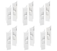 Katnetoly 6 Coppie di Chiusure Inclinabili, Sostituzione Delle Chiusure Inclinabili per Finestre In Plastica, Coppie di Chiusure A Scatto Serrature per Finestre Caricate A Molla