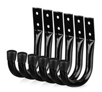 Katnetoly 6 Ganci per Garage Resistenti, Ganci per Bici per Pareti di Garage, Ganci per Garage di Servizio, Ganci A J per Montaggio A Parete per Appendere