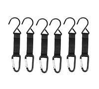 Katnetoly 6 Ganci per Recinzione per Borsa da Baseball, Ganci con Fibbie di Sicurezza in Nylon, Ganci per Recinzione in Metallo + Nylon per Sport all'Aria Aperta, Baseball, Softball