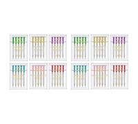 Katnetoly 6 Misure di Universali per Macchine da Cucire, con Punta Regolare e Gambo Piatto Compatibili con Singer, 60 Pezzi