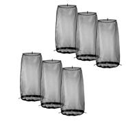 Katnetoly 6 Pcs Custodie per Parrucche per Proteggerle da Sporcizia e Polvere Ideali per Casa, Viaggio e Uso In Salone Colore Nero