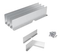 Katnetoly 6 Pcs Gutter Valley Splash Guards, Rain Gutter Valley Roofing Grondaia Guardie, Deviatore Tetto Deviatore per Casa Facile Installazione Facile da Usare