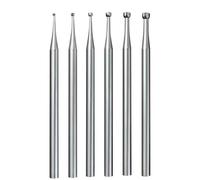 Katnetoly 6 Pezzi di Fresa A Tazza A Bocca Aperta - Gambo da 3/32 Pollici per Incastonatura di Gioielli, Punte Arrotondatrici per Fili, Punte per Lapidazione (008-023)