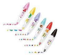 Katnetoly 6 Pezzi di Nastro Adesivo In Pizzo Fai da Te con Penna A Forma di Cuore, Coccodrillo, Lettere, Gufo, Peloso, Gatto Nero