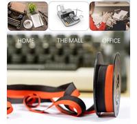 Katnetoly 6 Pezzi di Nastro Universale per Macchina da Scrivere A Doppia Bobina di Ricambio per La Maggior Parte delle Macchine da Scrivere (Nero-Rosso, Nero)