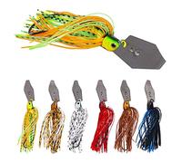 Katnetoly 6 Pezzi Esche da Pesca, Esche Spinner Nuoto Flipping A, Esche per Pesci Chiacchiere per Salmone Luccio Trota Altalena Rimorchi