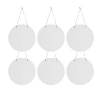 Katnetoly 6 Pezzi Grezzi Rotondi per Porta A Sublimazione da 12 Pollici, in MDF, da Appendere alla Parete, per Stampa con Pressa A Caldo