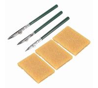 Katnetoly 6 Pezzi Pennarello Artistico (3 Misure) Penna per Mascheratura e Gomma per Residui di Colla, Set di Penne un Inchiostro per Disegno per Montaggio Artistico