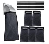 Katnetoly 6 Pezzi Sacchetto per la Polvere per la Presa D'Aria Esterna 'Asciugatrice per la Trappola per la Lanugine 'Essiccatore per L'Esterno Che Cattura Della Casa Nero