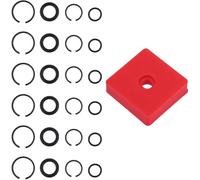 Katnetoly 6 Set 3/8 "e 6 Set 1/2" Anelli di Attrito di Clip di Mantenimento con O-Ring, di Fermo e Strumento di Installazione Incvile