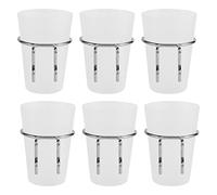 Katnetoly 6 Set di Contenitori per Forati con Anelli Ganci per Forati Stile con Tazze per Forati Accessori Portabicchieri per Forati Trasparenti