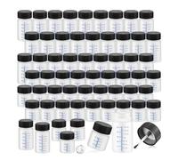 Katnetoly 60 Flaconi di per Ritocchi con Pennello Applicatore e Coperchi da 2 Oz e 1 Oz In Plastica per il Fissaggio Della Pietra da Muro