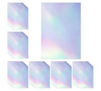 Katnetoly 60 Fogli di Laminato Olografico Trasparente Gitter Carta Adesiva Olografica Pellicola Vinilica Laminata 11,7 X 8,3 Pollici Formato A4