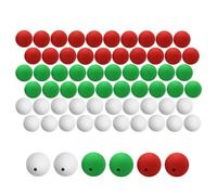 Katnetoly 60 Pezzi di Perline in Silicone da 15 mm Perline in Silicone Rotonde per Cordini, Braccialetti, Collane, Lavori Fai da Te Durevoli, Facili da Installare, Facili da Usare.