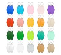 Katnetoly 60 Pezzi Hotel Vuoti, Motel Vuoti, A Rombo in Plastica, Etichette Colorate per Chiavi Vintage per