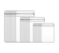 Katnetoly 60 Pezzi in 3 Dimensioni Trasparenti per Gioielli, Orecchini, Anelli, Collane, Portaoggetti da Viaggio, Protezione Anti-Appannamento dei Gioielli