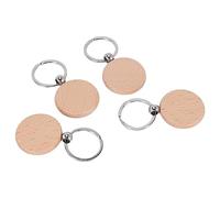 Katnetoly 60 Pezzi nel Legno Rotondo Vuoto nel Legno DIY Possono Incidere Regali DIY