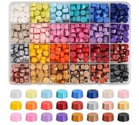 Katnetoly 600 Pezzi di Perline di Sigillo di Ceralacca In Metallo Granuli di Ceralacca Fai da Te per Realizzare Sigilli di Adatti per Timbri con Sigillo di