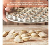 Katnetoly 61 Fori per Ravioli Russi Pelmeni In Lega di Alluminio per La Pressatura di Gnocchi da Cucina