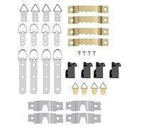 Katnetoly 68 Pezzi Ganci per Appendere Cornice per Montaggio un Parete, Kit Portafoto, un D e Ganci Seghettati con