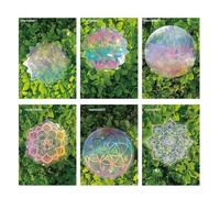 Katnetoly 6pcs/Set di per Finestre Rainbow Maker PVC Sticker Sun Catcher Decal Wall Decal Arte per Camera da Letto Camera